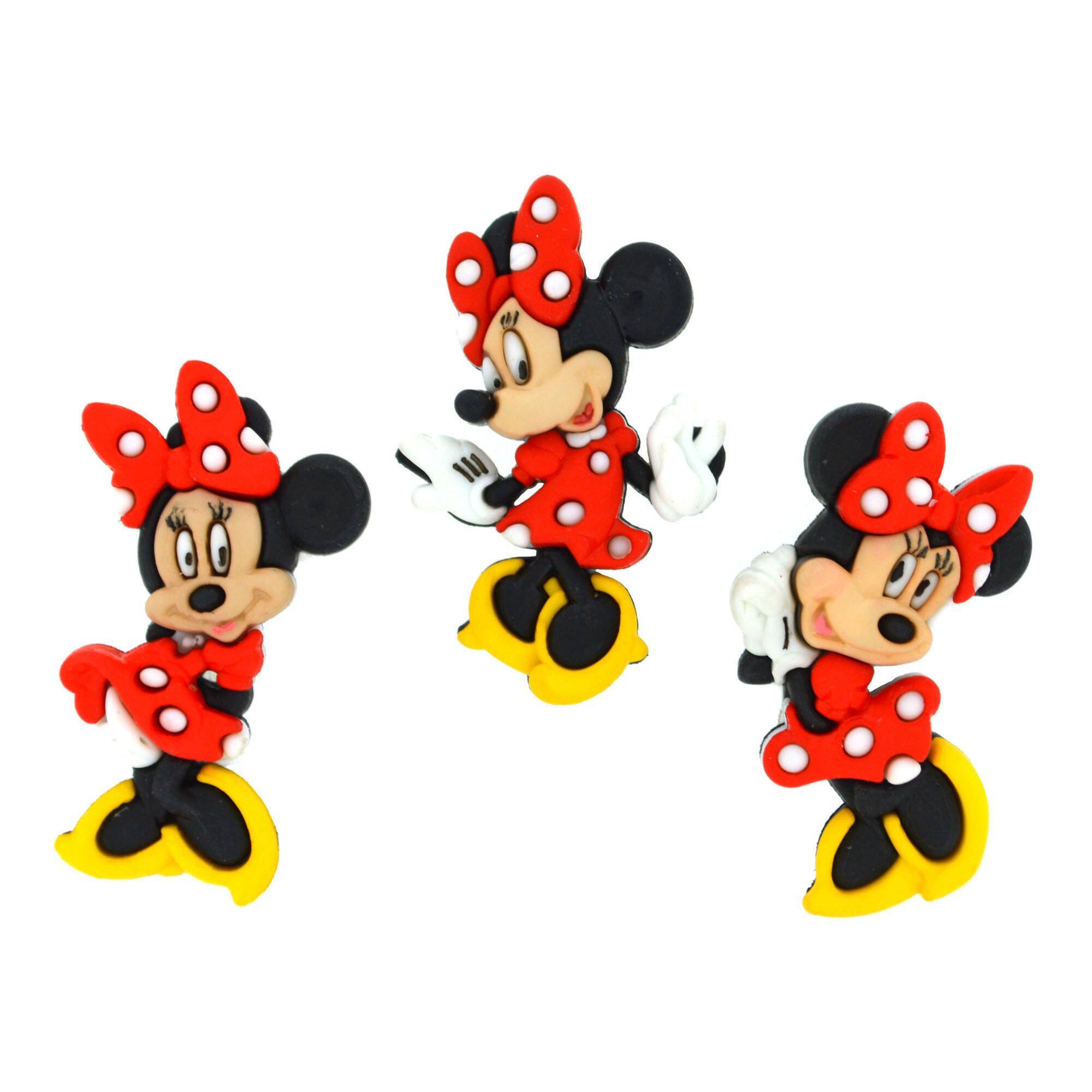 Disney® Minnie in a Red Dress Button Set